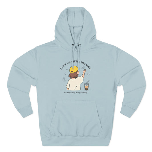 Kawaii Cat Café Hoodie – Soft Fleece Pullover with Relaxed Dreamer Message