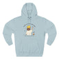 Kawaii Cat Café Hoodie – Soft Fleece Pullover with Relaxed Dreamer Message