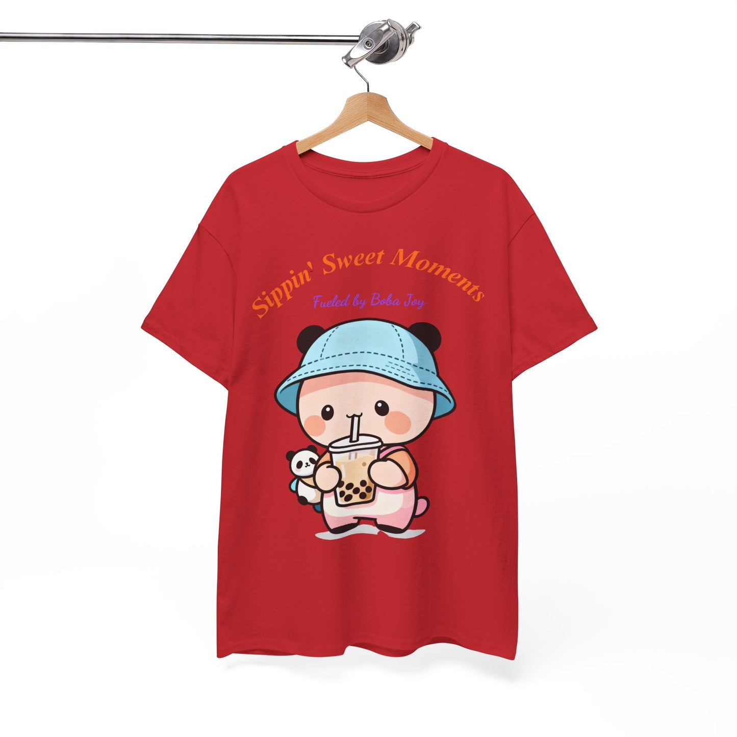 Kawaii Boba Panda T-Shirt – Cute Bubble Tea Lover Graphic Tee for Everyday Sweet Vibes