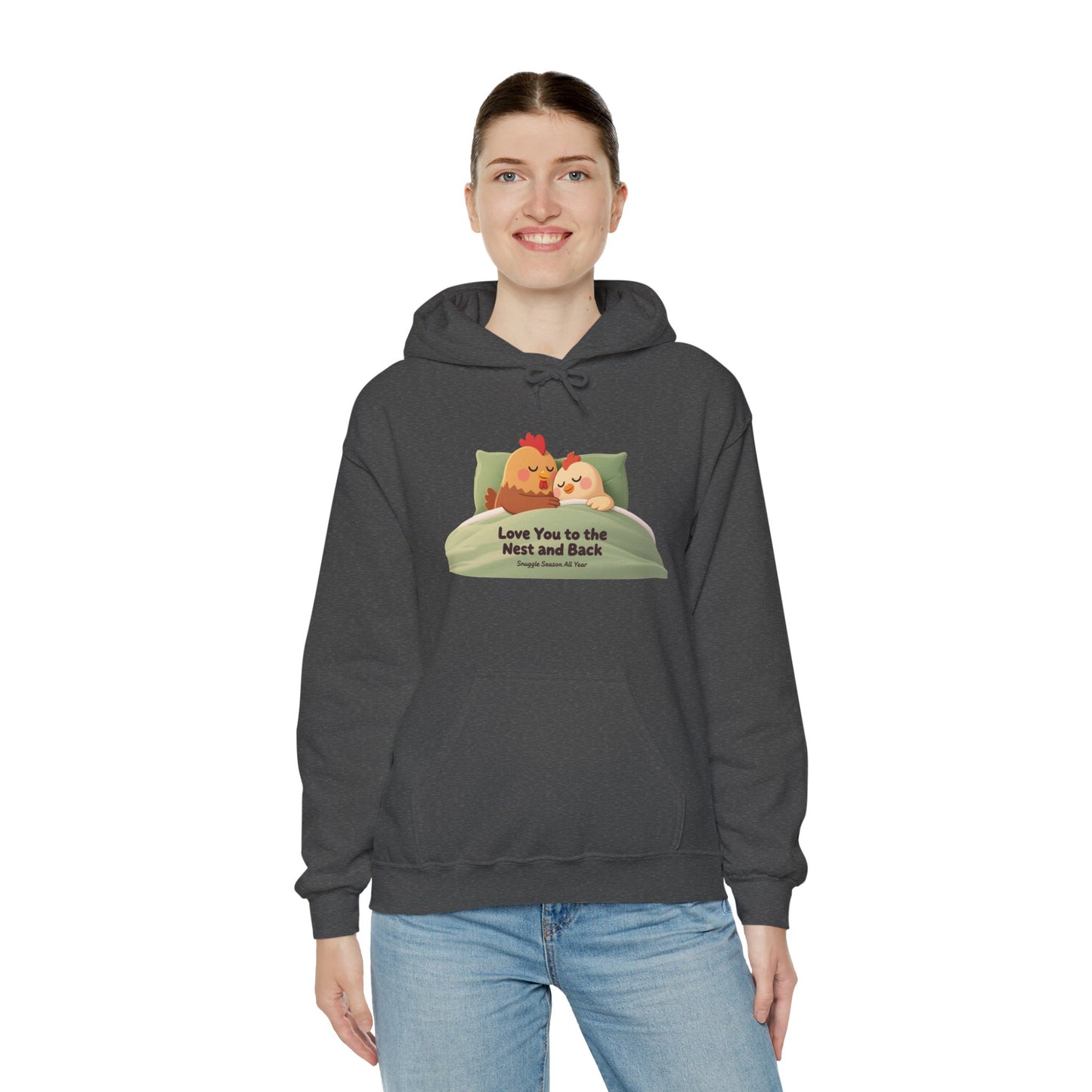 Whimsical Chicken Mom Hoodie – Sweet Mother’s Day Gift with Nest-Themed Quote