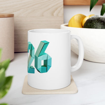 2026 Geometric Celebration Mug – Stylish New Year Cup for Coffee & Cozy Moments