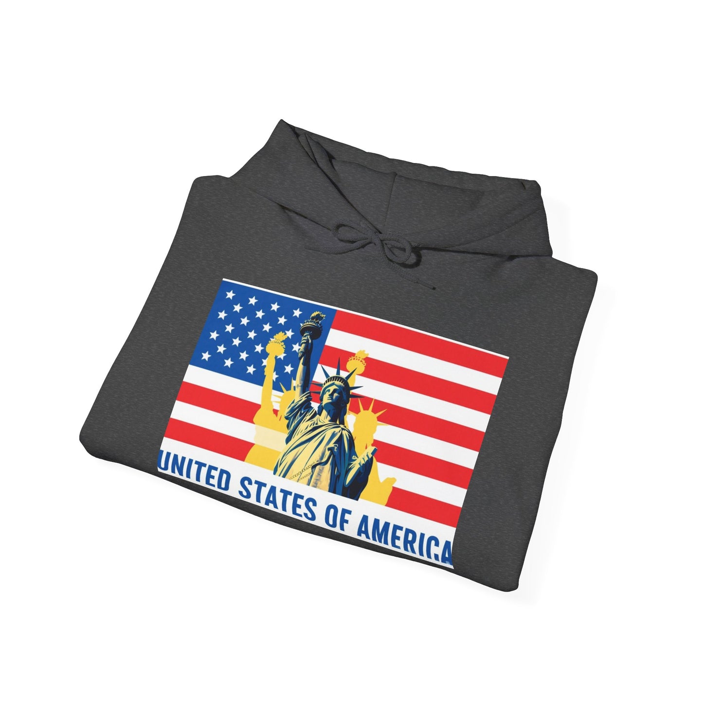 Custom Patriotic USA Flag Hoodie – Unisex Heavy Blend™ Sweatshirt | American Pride | Personalized Gift