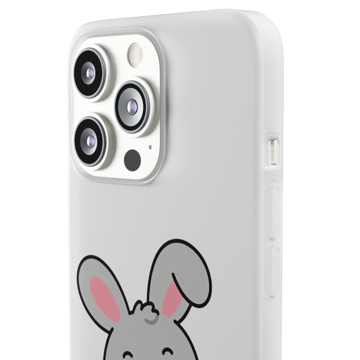 Playful Bunny Holding Carrot Phone Case – Soft, Charming Protective Cover