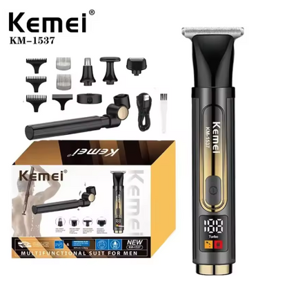 Kemei Mens Electric Back Shaver Body Grooming kit Body Hair Trimmer Facial,Arm,Chin Beard Trimmer