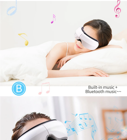 6D Smart Vibration Eye Massager Airbag Compress Eye Care Instrument Bluetooth Music Eye Massage Sleep Mask Eye Relax Fatigue