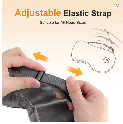 Cordless Hot Compress Massage Eye Mask Electric Vibration Heated Eye Massager Relieve Eye Strain Dark Circles Sleeping Eyeshades