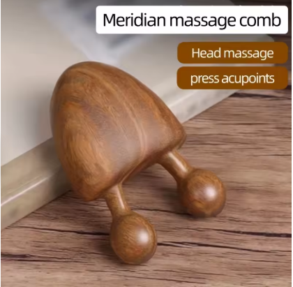 1pc Sandalwood Face Massager Nose & Face Massager - Eye Relief Tool Snail Facial Meridian Massage