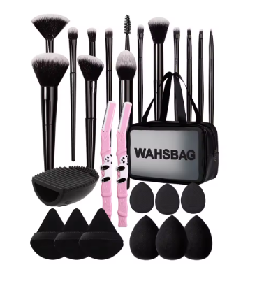 27/14/9/1PCS professional makeup brush set 14 makeup brushes, makeup sponge, powder puff,makeup bag,eyebrow razor,cleaning tools