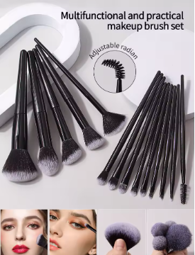 27/14/9/1PCS professional makeup brush set 14 makeup brushes, makeup sponge, powder puff,makeup bag,eyebrow razor,cleaning tools