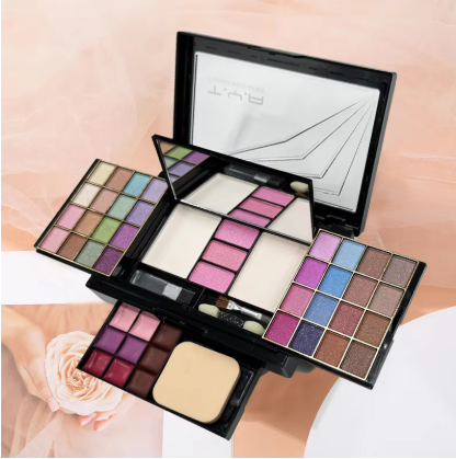 TYA Makeup set 46 colors Pearl eye shadow Powder puff Powder blusher Lip gloss set combination T6145