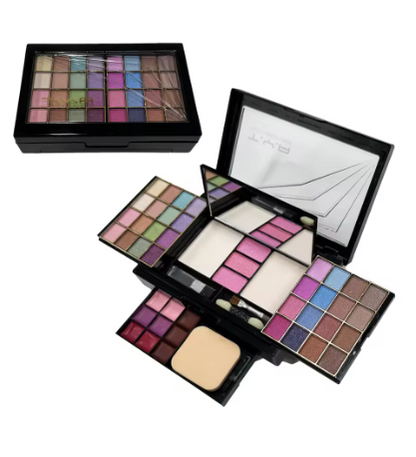 TYA Makeup set 46 colors Pearl eye shadow Powder puff Powder blusher Lip gloss set combination T6145