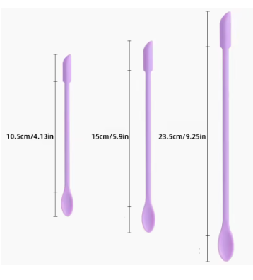 3 Mini Beauty Scrapers for Makeup, Cosmetic Spatula Tool to Extract Last Drop of Lotion & Cream