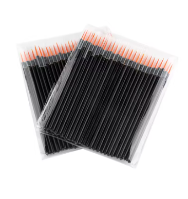 50pcs Disposable Nail Art Brush Eyeliner Eyelash Makeup Tools for Manicure & Eye Makeup