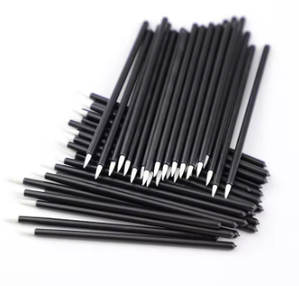 50pcs Disposable Nail Art Brush Eyeliner Eyelash Makeup Tools for Manicure & Eye Makeup